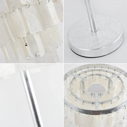 Rectangular Shell Waterfall Table Lamp