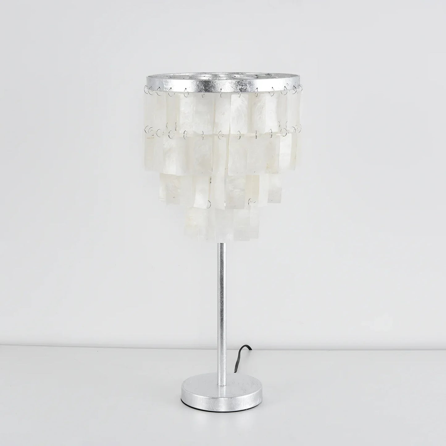 Rectangular Shell Waterfall Table Lamp