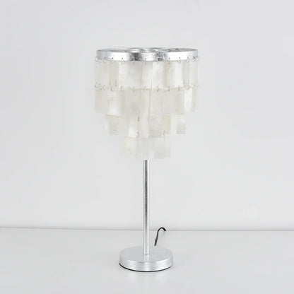Rectangular Shell Waterfall Table Lamp