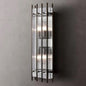 Rectangular Glass Panel Wall Sconce