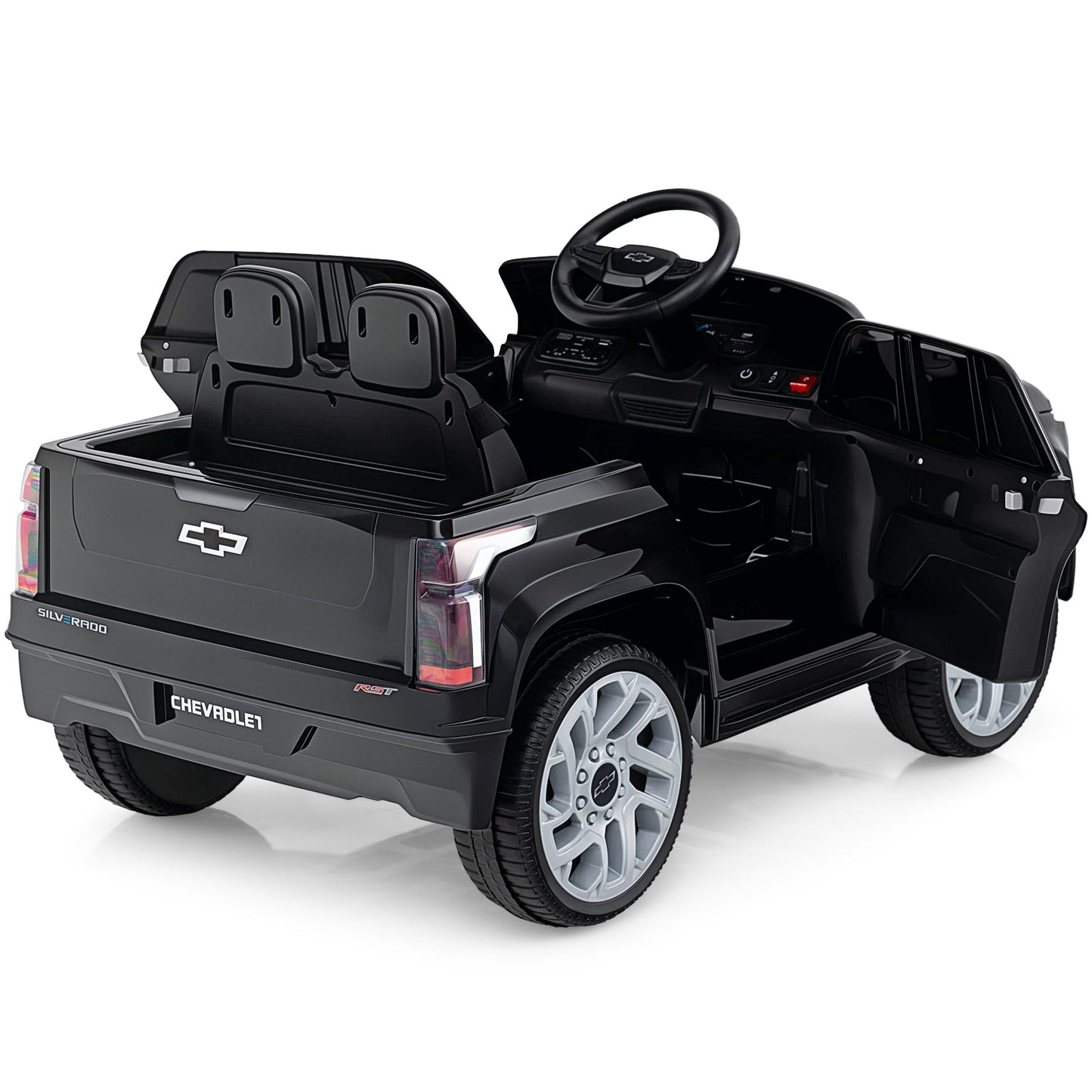 12V Ride on Car Truck Licensed Chevrolet with Remote Control Gift for 3+