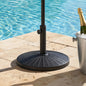 Patio Umbrella Base 22 lbs Resin Wicker Style