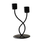 Metal Candle Holder Elegant Stable Base Table Centerpiece Candle Stick Holder for Mantel Fireplace Dining Desktop Home Decor