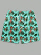 Men's Hawaiian Swim Trunks 3D Hawaiian Plant Pattern Beach Shorts Quick Dry Outdoor Leisure Sports Shorts Fashion Men's Shorts