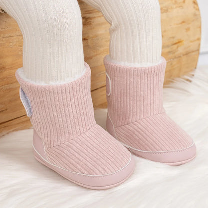 Newborn Baby Winter Boots – Soft Corduroy Booties