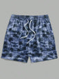 Men's Hawaiian Swim Trunks 3D Hawaiian Plant Pattern Beach Shorts Quick Dry Outdoor Leisure Sports Shorts Fashion Men's Shorts
