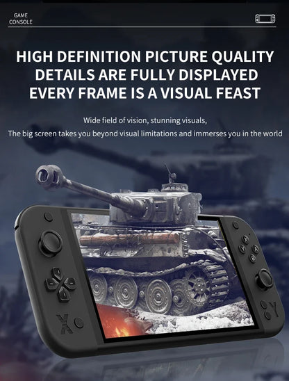 G90 Handheld Game Console – 7-inch 64GB Retro Arcade Gaming Device