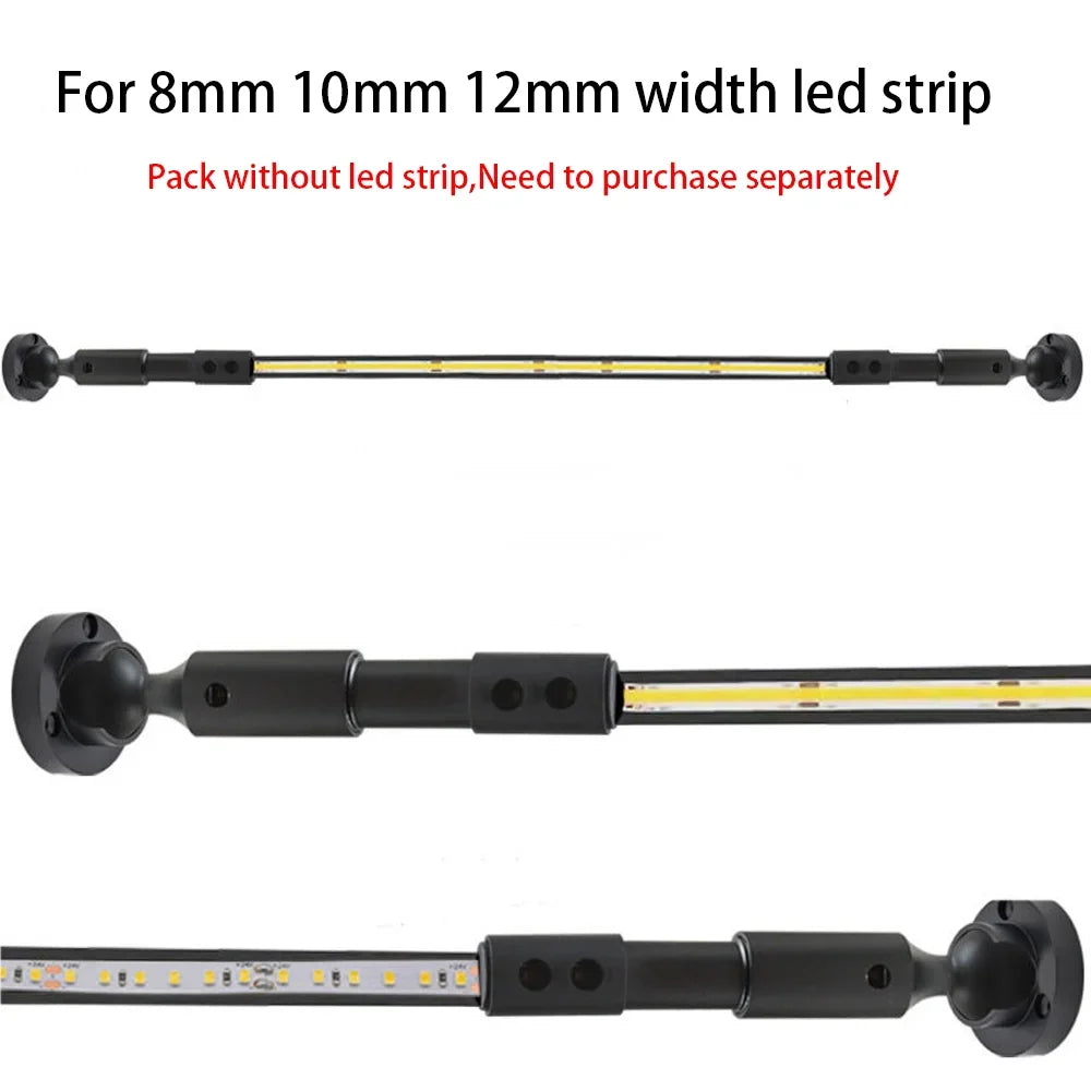 Modern Black White Linear Wall Lamp Skyline Wall Sconce Background LED Bar Strip 1/2/3/5/8/10M Living DIY Room Home Decor Lights