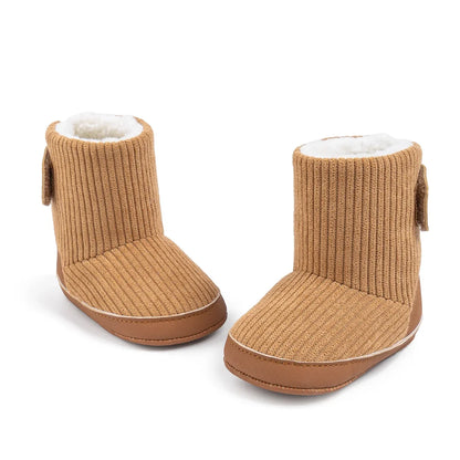 Newborn Baby Winter Boots – Soft Corduroy Booties