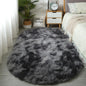 VIKAMA Soft Bedside Carpet Oval Carpet Girl Rug For Bedroom  Carpet For Live Room Winter Warm Floor Mat Doormat Home Decoration