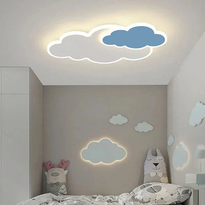 AuroraRealm Children's Bedroom LED Ceiling Lamp Creative White Cloud Boy Girl Study Fixture Lustre Home Decor Living Room Lights