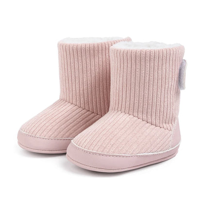 Newborn Baby Winter Boots – Soft Corduroy Booties