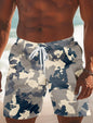 Mens Camouflage Long Swim Trunks Surf Trunks Shorts Fashion Street Trend Casual Daily Vacation Elastic Waist Designer Clothing