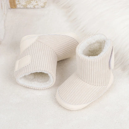 Newborn Baby Winter Boots – Soft Corduroy Booties