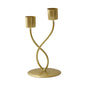 Metal Candle Holder Elegant Stable Base Table Centerpiece Candle Stick Holder for Mantel Fireplace Dining Desktop Home Decor