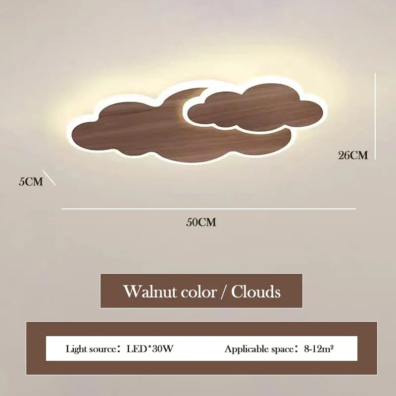 AuroraRealm Children's Bedroom LED Ceiling Lamp Creative White Cloud Boy Girl Study Fixture Lustre Home Decor Living Room Lights