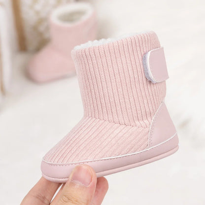 Newborn Baby Winter Boots – Soft Corduroy Booties