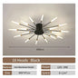 Living Room Light LED Ceiling Lamp Modern Indoor Lighting Acrylic Nordic Creative Fan-shaped Bedroom Fixture Home Decor Kid Room