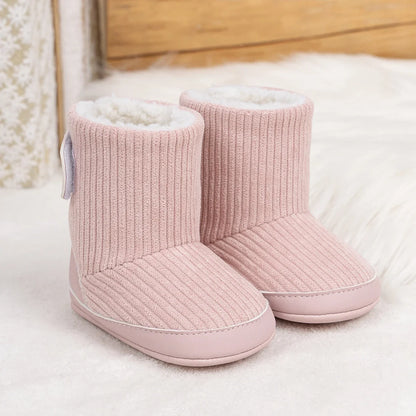 Newborn Baby Winter Boots – Soft Corduroy Booties