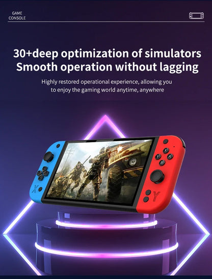G90 Handheld Game Console – 7-inch 64GB Retro Arcade Gaming Device