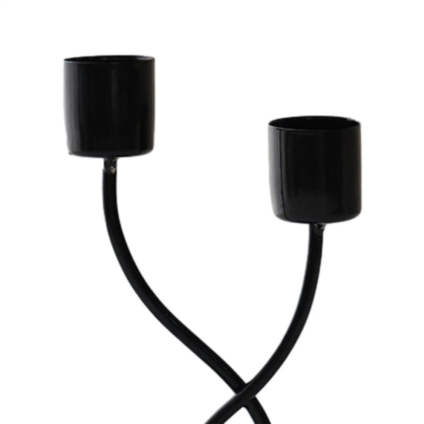 Metal Candle Holder Elegant Stable Base Table Centerpiece Candle Stick Holder for Mantel Fireplace Dining Desktop Home Decor