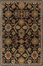 Salix Hand Tufted Black Wool Rug