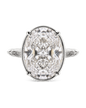 Sterling Silver Oval Cut CZ Cocktail Ring