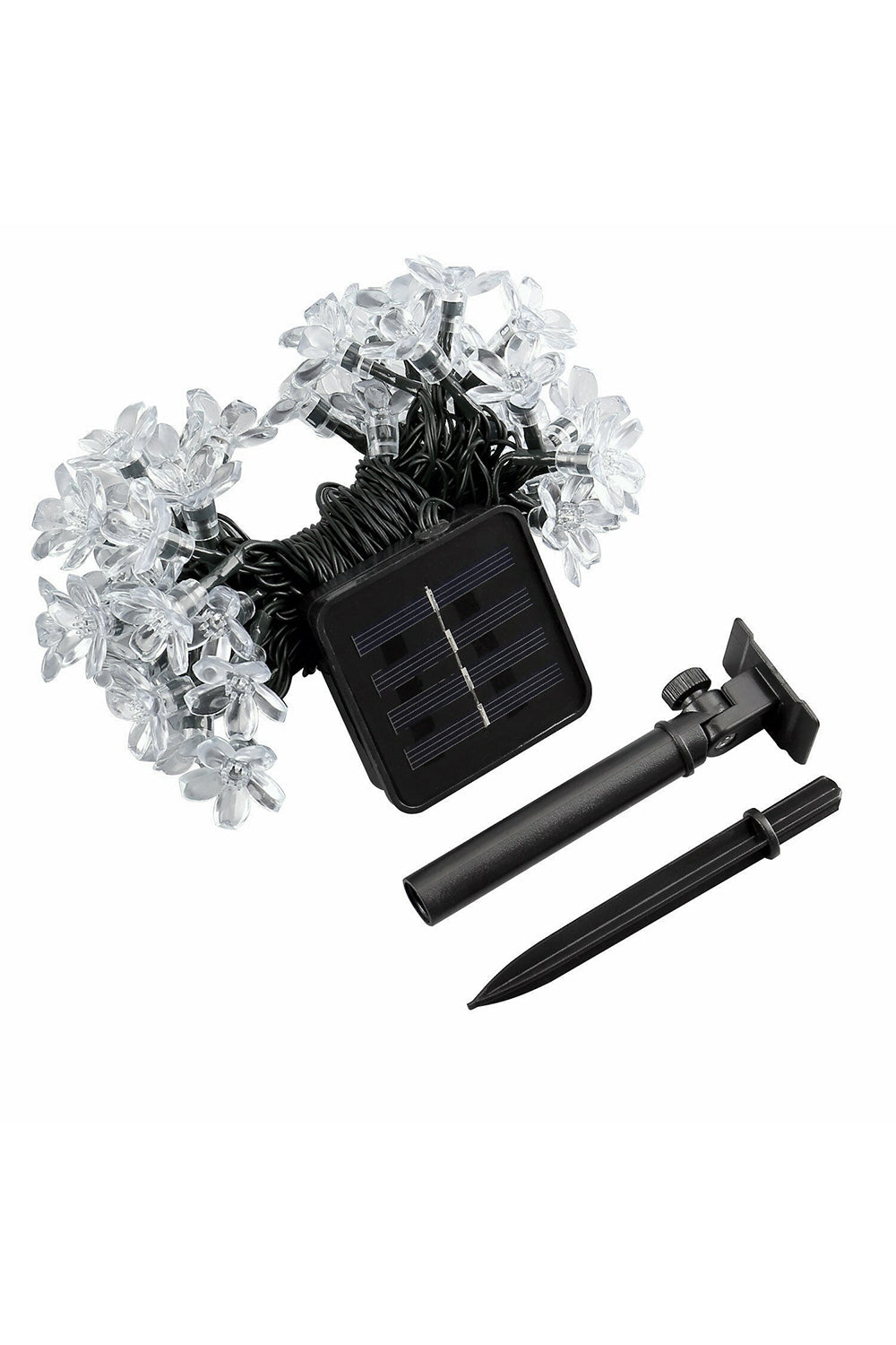 Cherry Blossom Solar String Lights Waterproof Outdoor Garden Patio Lighting 50 LED 22FT