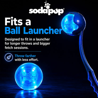 Strobe Ball Light-Up Dog Toy - Durable Floating Chew Ball | Made in USA