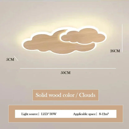 AuroraRealm Children's Bedroom LED Ceiling Lamp Creative White Cloud Boy Girl Study Fixture Lustre Home Decor Living Room Lights
