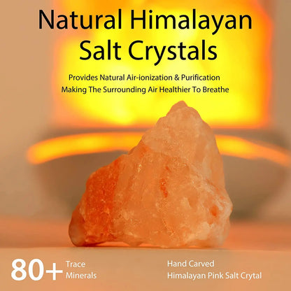 Aroma lamps Natural Himalayan Salt Lamp USB Pink Salt Rocks Lamp Multi-Color Romantic Night Light for Original Birthday Gifts