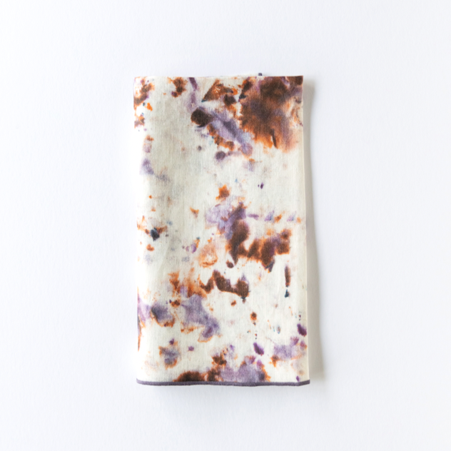 Rose Marble Linen Dinner Napkin | Hand-Painted | Goldie Home