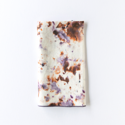 Rose Marble Linen Dinner Napkin | Hand-Painted | Goldie Home