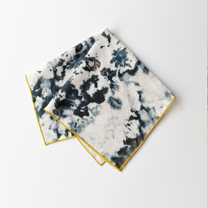 Grey Marble Linen Dinner Napkin | Goldie Home