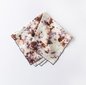 Rose Marble Linen Dinner Napkin | Hand-Painted | Goldie Home