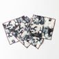 Grey Marble Linen Cocktail Napkins | Set of 4 | Goldie Home