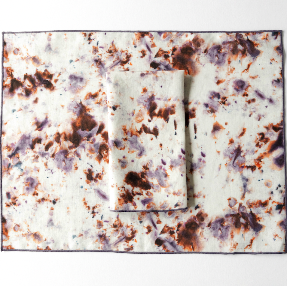 Rose Marble Linen Placemat | 15x18 | Goldie Home