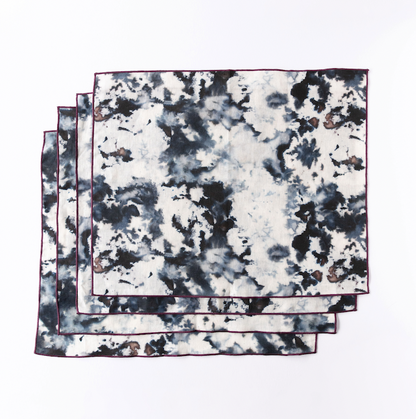 Grey Marble Linen Placemat | 15x18 | Goldie Home