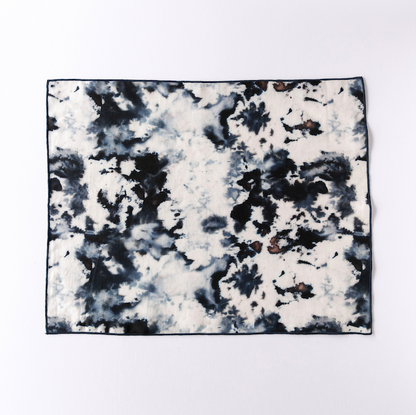 Grey Marble Linen Placemat | 15x18 | Goldie Home