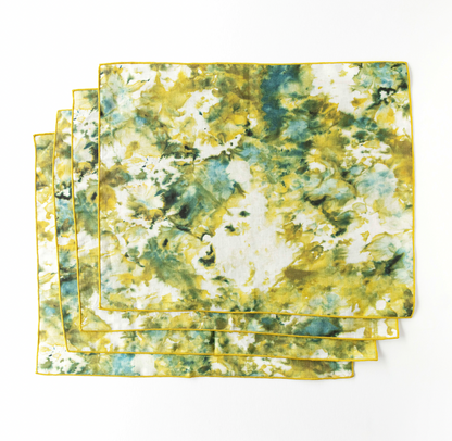 Green Marble Linen Placemat | 15x18 | Goldie Home