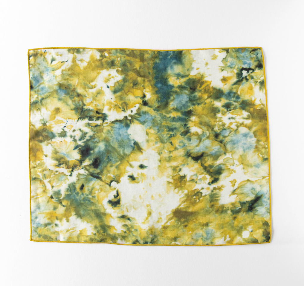 Green Marble Linen Placemat | 15x18 | Goldie Home