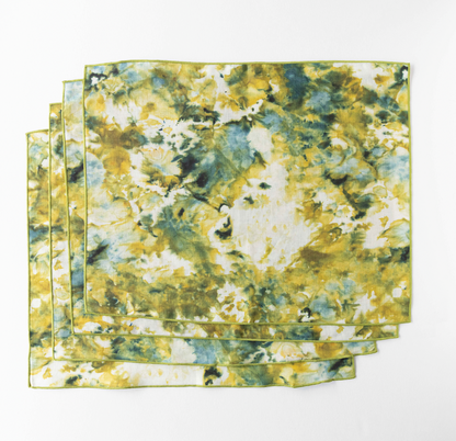 Green Marble Linen Placemat | 15x18 | Goldie Home