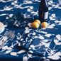 Porto Print Indigo Linen Tablecloth | Rectangle & Round | Goldie Home