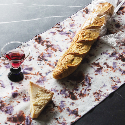 Rose Marble Linen Table Runner | 16x90 | Goldie Home