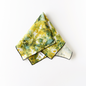 Green Marble Linen Dinner Napkin | Hand-Painted | Goldie Home