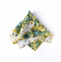Green Marble Linen Dinner Napkin | Hand-Painted | Goldie Home