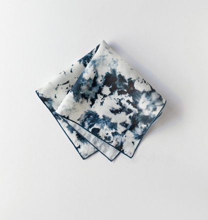 Grey Marble Linen Dinner Napkin | Goldie Home