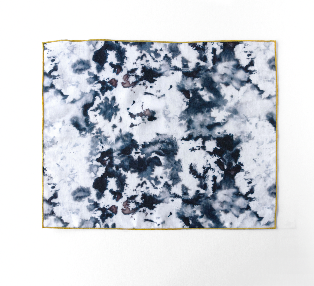 Grey Marble Linen Placemat | 15x18 | Goldie Home