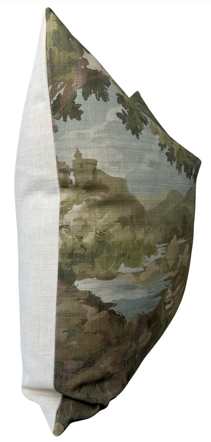 Woodland Clearing Pillow Cover in Green, Thibaut Pillows