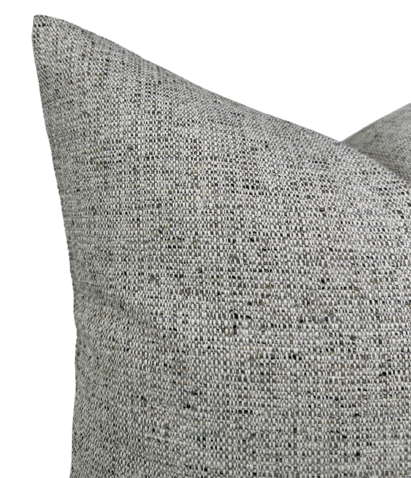 Performance Woven Pillow Cover in Taupe, Indoor Outdoor Pillow